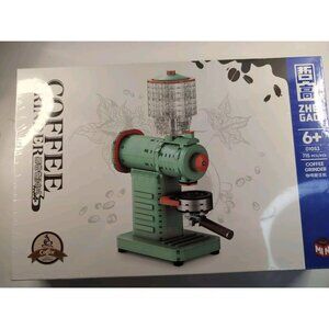 Coffee Grinder Building Blocks Mini Cafe Machine Assembly Bricks MOC Model